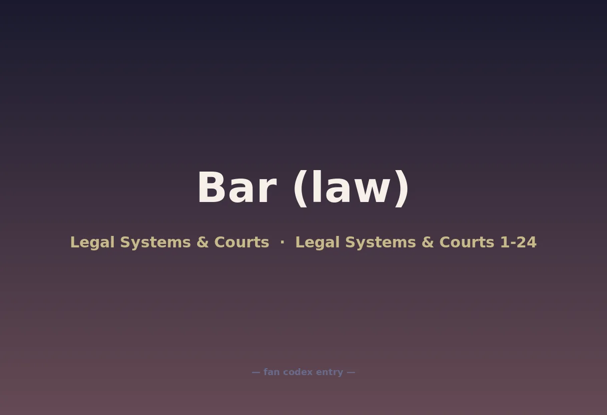 Bar (law)