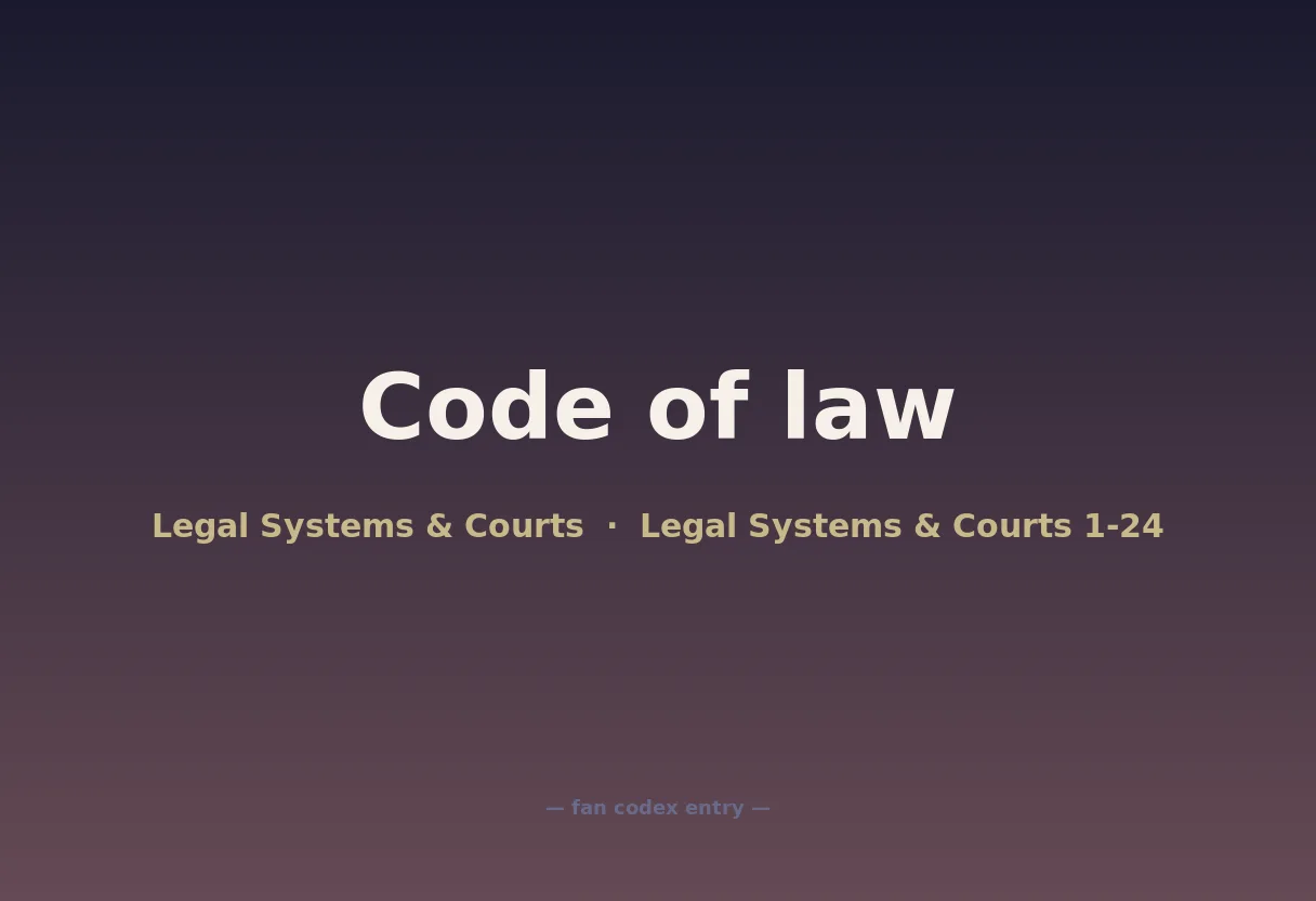 Code of law