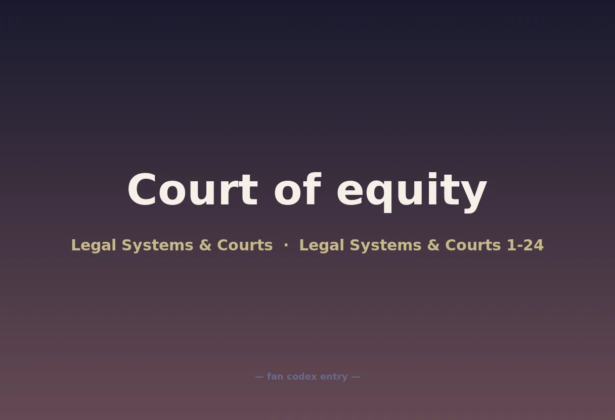 Court of equity