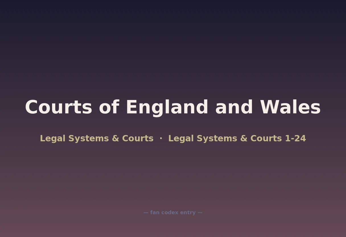 Courts of England and Wales