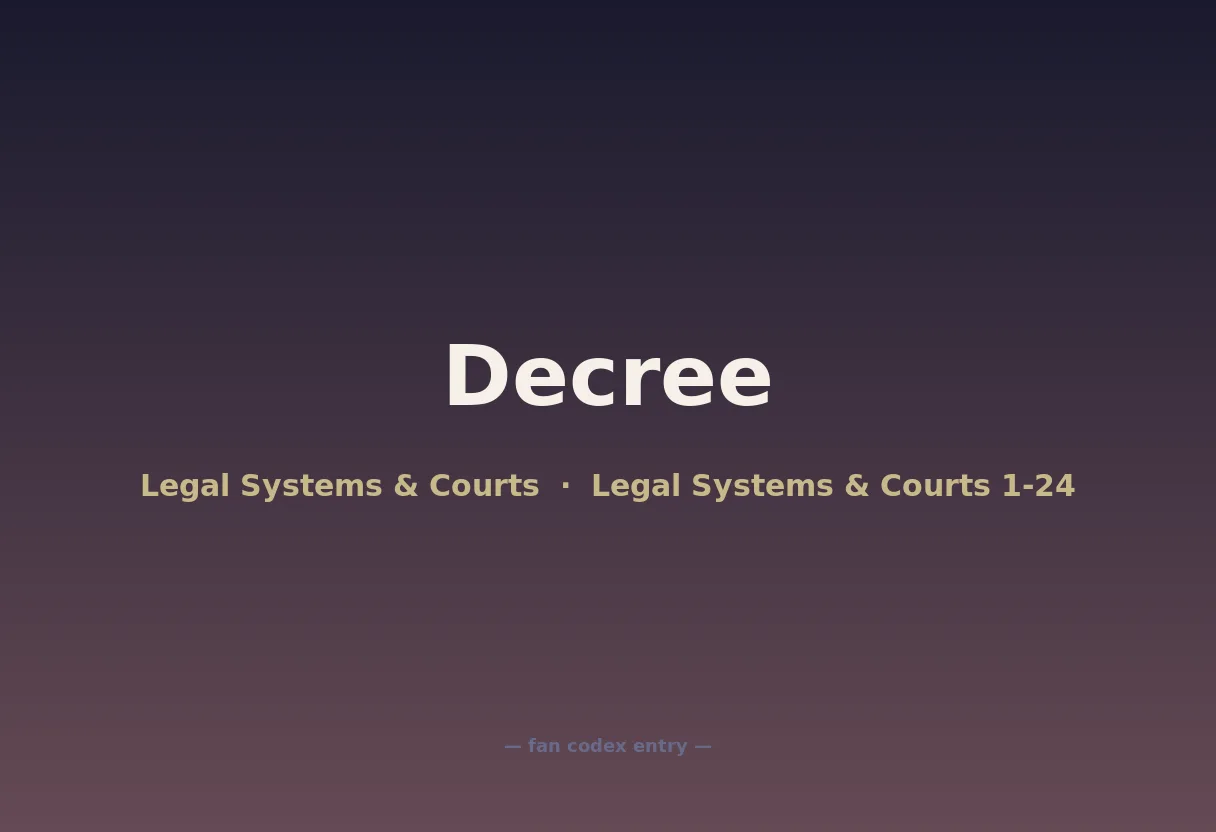 Decree