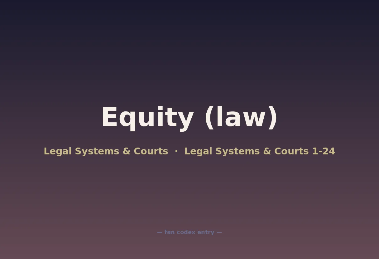 Equity (law)