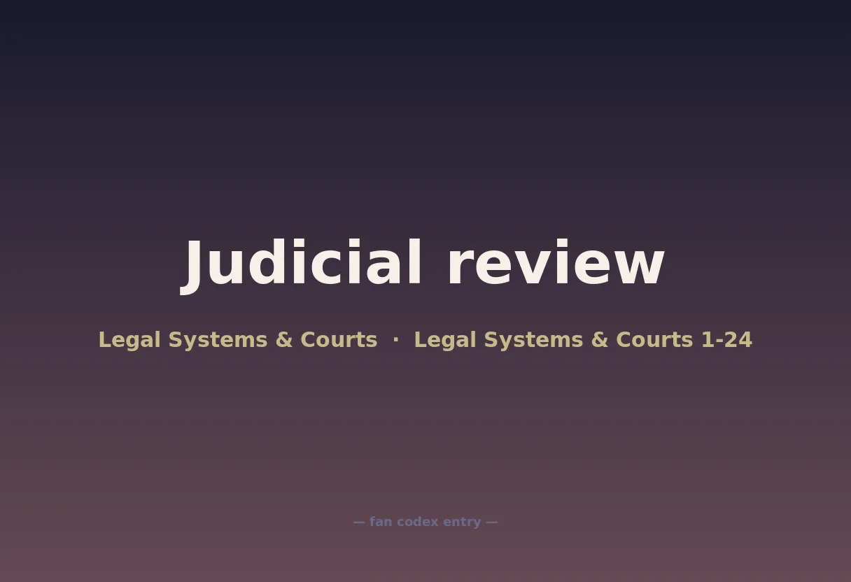 Judicial review