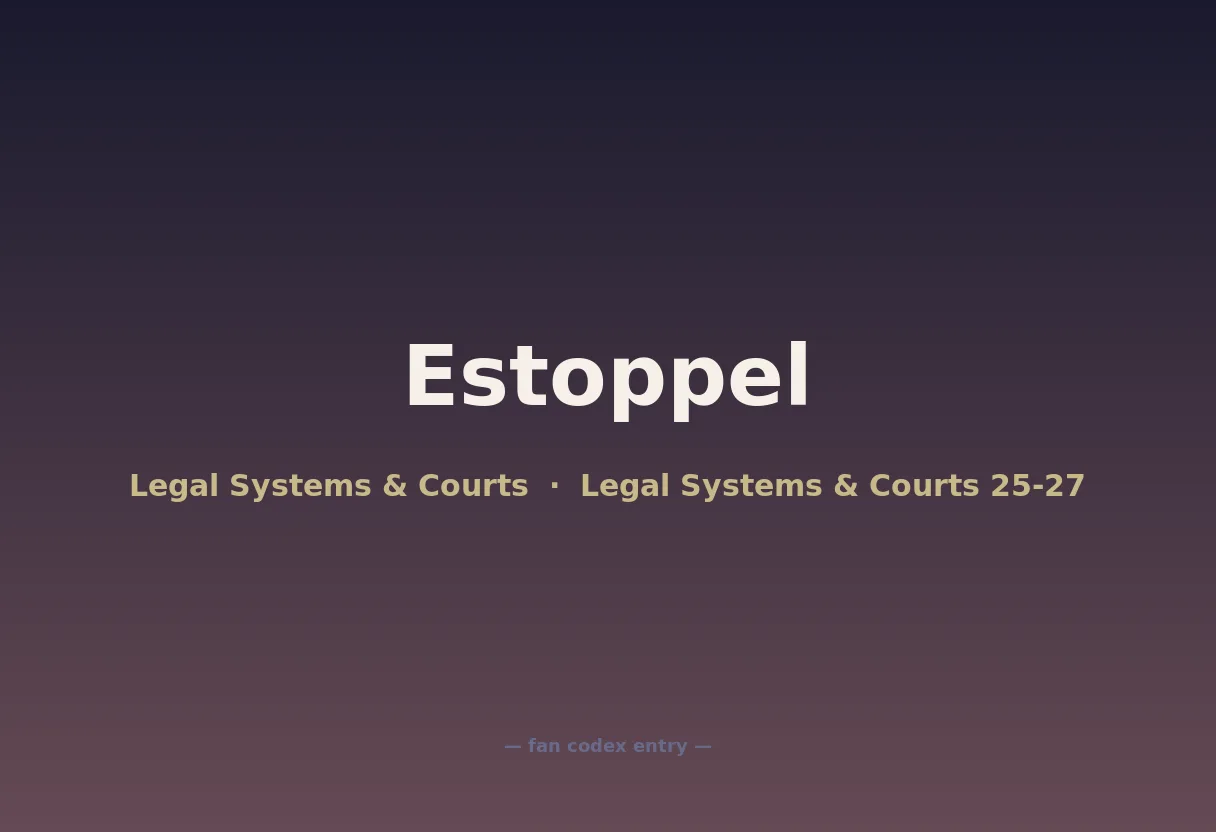 Estoppel
